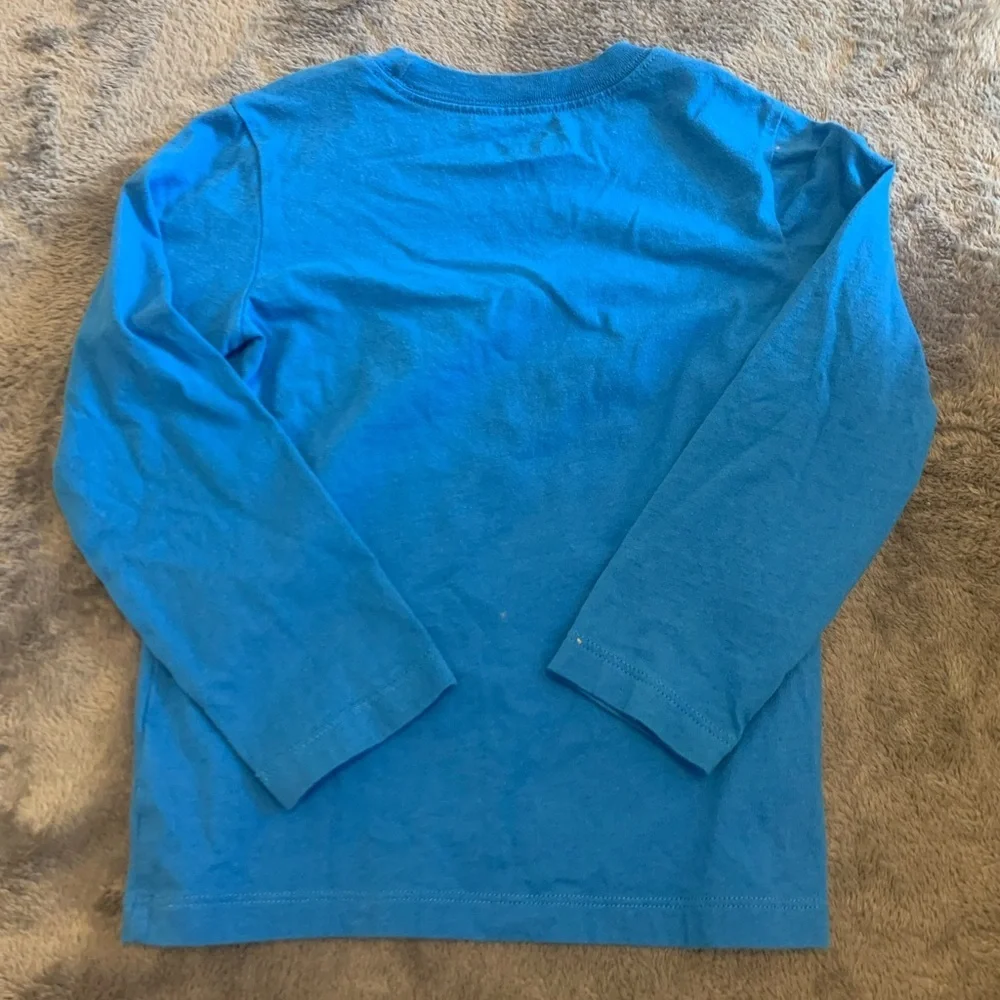 OshKosh B'gosh Blue and Yellow Long Sleeve Dinosaur Tee